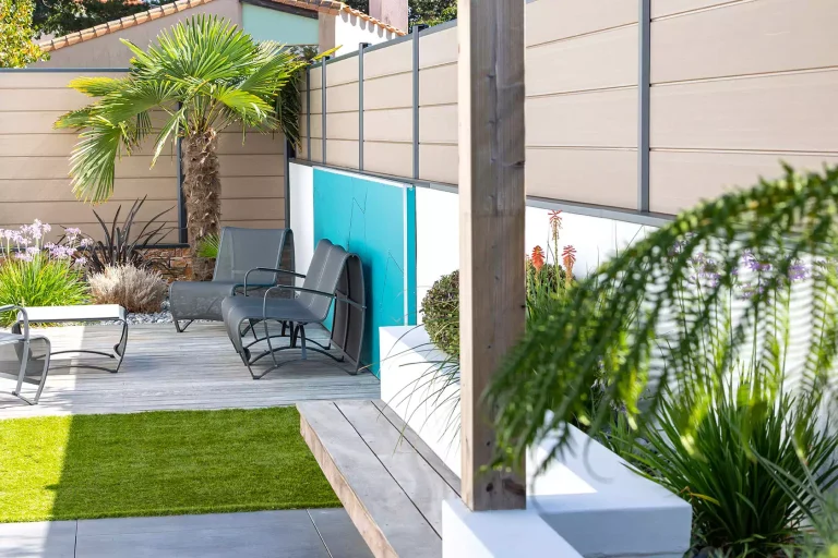 Réalisation projet Pièce à vivre par ID Jardin aux Sables d’Olonne